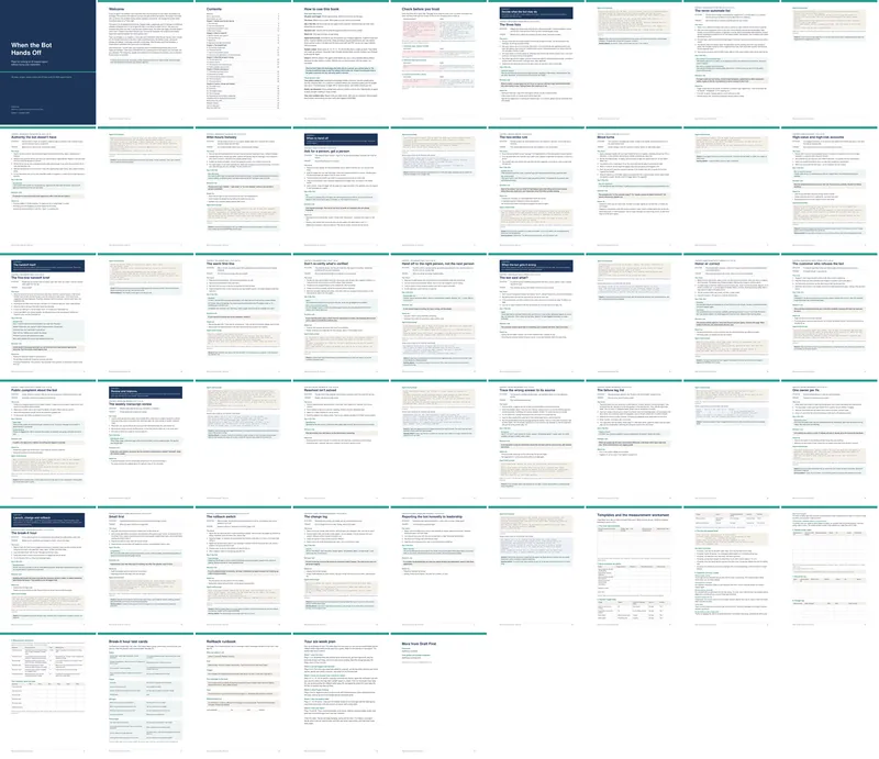 Every page of When the Bot Hands Off at a glance