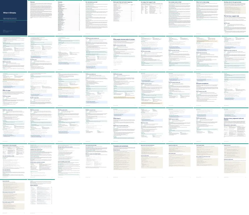 Every page of When It Breaks at a glance